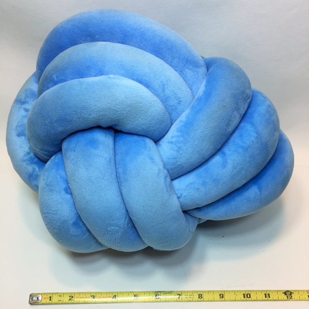Mainstay Cushions Infinity Knot Pillow Blue 12in. - Picture 4 of 8